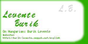 levente burik business card